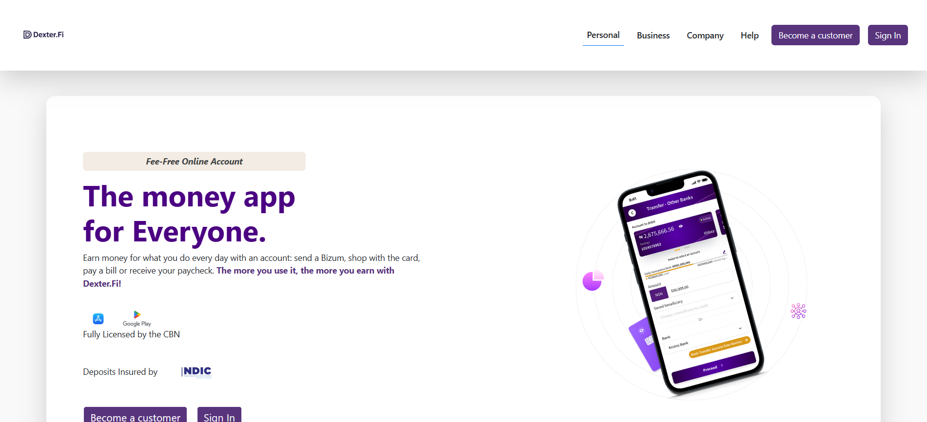 Dexter.Fi Banking App